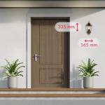 Rustieke wandlamp buiten in zwart koper E27 IP44 buitenlamp binnenplaats tuin balkon terras LYON