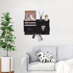 Sleutelhanger muurbevestiging | Zwevende houten planken met , wandorganizer met , entreeplank sleutelhouder boerderij decoratie voor thuis zakelijk hotel