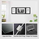 Bilderrahmen Collage Schwarz 3 Bilder für 10x15 und 13x18 Fotos Mehrfach Holz Fotorahmen Family Hochzeit Geschenk