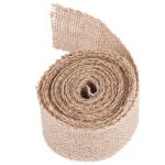 Jute Lint Stof Rustiek Jute Lint Roll Jute Rollen, Brede Jute Linten Natuurlijk voor Feest Decoratief DIY Handgemaakte Ambachten Kunst, Kerstdecoratie (50mm)