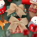 Jute Lint 10 cm Breed, Jute Lint Rol Naturel, Jute Inpakstrips voor Feest Decoratief DIY Knutselen Kunst Kerstdecoratie Linnen Lint Breed (100 mm)