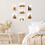 7 stuks fotolijsten set 10x15 cm voor 15x10 foto's en afbeeldingen, moderne witte fotolijsten collage, wand- of tafelstandaard - cadeau vriend