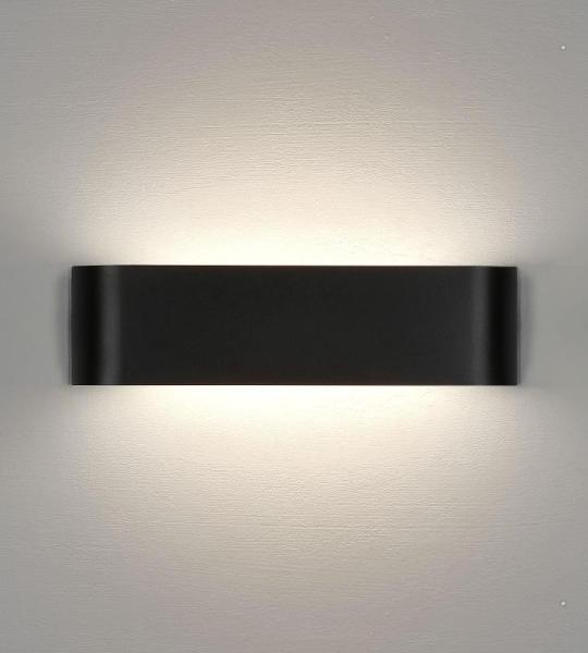 16W wandlamp LED binnen modern wandlamp zwart up down licht wandverlichting neutraal wit trapverlichting IP44 gangverlichting voor woonkamer slaapkamer gang enzovoort, van aluminiu