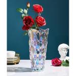 Glazen bloemenvaas, moderne minimalistische vaas, Scandinavisch glas, bloemen, handgemaakte bloemenarrangement, decoratie, hydrocultuur, ornament voor thuis, eettafel, cadeau voor 
