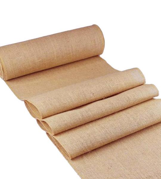 Jute tafelloper, jute band, 10 m x 30 cm, tafeldecoratie bruiloft, rustiek, vintage, gazons, Kerstmis, Nieuwjaar