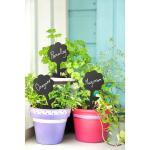 Amerikaans Metalcraft TAGRECTANGLE5 Krijtbord, Silhouette, Mini, Rechthoek, 5-pack, Zwart