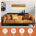 Wandlamp led-wandlamp voor binnen, moderne houten hallamp, 3000 K, warmwit, 50 cm, indirecte woonkamerlamp, 8 W, bedlamp, hal, trappenhuis, wandverlichting voor hal, trappenhuis, w