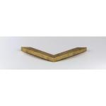 Monaco Fotolijst, 20 x 50 cm, goud antiek, fotolijst, metaallook, geborsteld aluminium, posterlijst, verwisselbare lijst