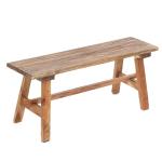 Vintage Anzio houten bank, 90 x 26 x 39 cm (l x b x h), rustieke zitbank, oude houten look