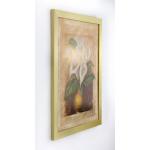 Monaco Fotolijst, 20 x 50 cm, goud geslepen, fotolijst, metaallook, geborsteld aluminium, posterlijst, verwisselbare lijst