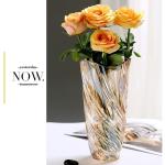 Glazen bloemenvaas, moderne minimalistische vaas, Scandinavisch glas, bloemen, handgemaakte bloemarrangement, decoratie, hydrocultuur, ornament voor thuis, eettafel, cadeau voor br