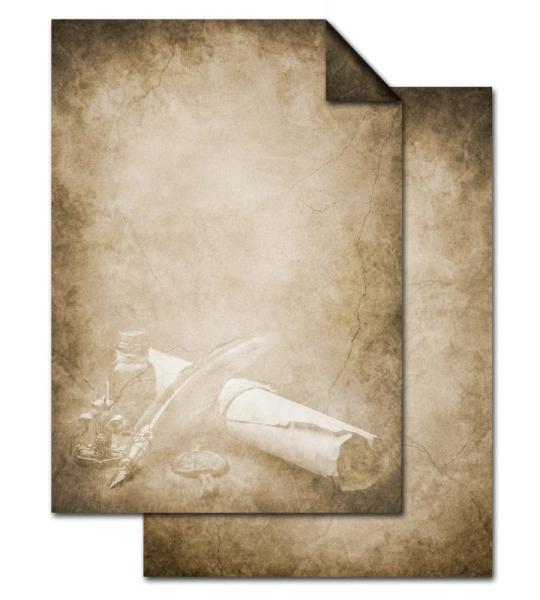 100 vellen hoge kwaliteit bruin beige gemarmerd oud DIN A4 voor printer Vintage papierrol aan beide zijden bedrukt