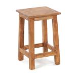 Rustical houten kruk Madero | 48x30x30 cm (HxBxD), gerecycled hout | houten kruk | kleur: 08 honingkleuren gewaxt