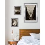 Monaco Fotolijst, 50 x 80 cm, zilverglans, vintage, fotolijst, metaallook, geborsteld aluminium, posterlijst, wissellijst