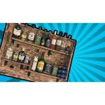 Houten rek om op te hangen - handgemaakt rustieke stijl muur bar flessenrek hout - wijnbaar rek cadeau voor mannen - houten 3D-afbeelding borrelbar