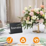 Set van 20 kleine krijt, kleine om te beschrijven, prijskaartjes, standaard in L-vorm, buffet met 2 pennen en 1 poetsdoek, leisteenbord voor gastronomie, buffet, café, bruiloft,