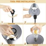 Touch Dimbaar bedlampje met oplaadfunctie, moderne led-tafellamp met USB-poort, E27 tafellamp zwart voor cadeau, slaapkamer, woonkamer, kantoor (incl. 6 W warmwitte ledlamp)
