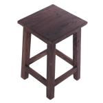 RUSTIC HOUTEN ZITKRUK MADERO | 48x30x30 cm (HxBxD), gerecycled hout | houten kruk | Kleur: 03 donkerbruin