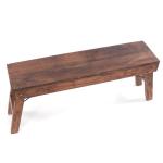 Opvouwbare zitbank Aldo | 112x48x28cm (BxHxD), gerecycled hout | rustieke houten bank, keukenbank gemaakt van massief hout, bijzetbank, gangbank, tuinbank | kleur: 02 lichtbruin