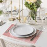 1 rol tafelloper roze 30 cm x 20 m tafelloper met coating glanzend roze tafelkleden bruiloft decoratiestof polyester tafeldecoratie tafelloper met 2 gekleurde linten