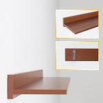 Wandrek WM055-ER Wandrek, 69 x 8 x 19, rustiek eiken, spaanplaat van hout, wandrek, boekenkast, fotorek, fotorek, keukenrek, hangend, wandplank, zwevend rek