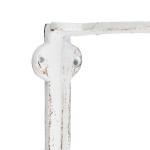 Plankhoek gietijzer, set van 2, antiek, vintage plankdrager, kettingmotief, wandhouder voor planken, wit