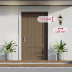 Buitenlamp met bewegingsmelder aluminium in zwart koper IP44 wandlamp huis tuin