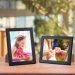7 stuks fotolijsten 15 x 20 cm, zwart, fotolijst, collageset voor 20 x 15 cm foto's en afbeeldingen, wand- of tafelstandaard voor woonkamer, slaapkamer, kantoor