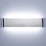 18W 40CM wandlamp binnen moderne wandlamp zilver up and down licht IP44 ganglamp gangverlichting voor slaapkamer gang woonkamer trap, enz. Koud wit