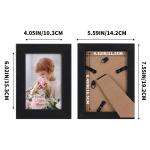 Rustieke fotolijst, 10 x 15 cm, set van 7 in verschillende kleuren, voor wand- en tafelopstelling