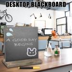 10 stuks leisteenbord om te beschrijven, mini-bord met houten standaard en 4 pennen, menukrijtbord, buffet, kleine , met houten standaard, tafelblad voor bar, café, verjaardag