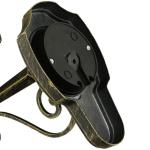 Brest Buitenlamp voor aan de muur, aluminium en glas, in antiek goud, IP23, terras, tuin, B: 15,5 cm, E27, rustieke lantaarn, buitenwandlamp, balkon