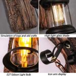 Vintage retro wandlamp nostalgische wandlampen metaal glas spuitverf industriële wind creatieve E27 rustieke houten wandverlichting restaurant wandlamp gang keuken slaapkamer woon
