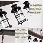 E27 Antieke hangende lamp Eettafel Kroonluchter Hout Smeedijzeren hanglicht Industriële druppelverlichting Vintage hangende lampen Landhuis Retro verlichting Slaapkamer 3 lampen