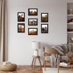 7 stuks fotolijsten set 13x18 cm voor 18x13 foto's en foto's, zwarte fotolijst collage, wand- of tafelstandaard - cadeau vriend