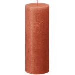 Rustik Stumpenkerzen - Orange - 4 Stück - 19 x 7 cm - Dekorative Haushaltkerzen - Länge Brenndauer 85 Stunden - Unparfümierte - Natürliches Pflanzenwachs - Ohne Palmöl