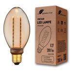 Vintage Design LED lamp in retro stijl voor sfeerverlichting E27 B75 Edison lamp, 4W 200lm 1800K extra warm wit 320° 230V flikkervrij, niet dimbaar