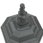 Brest Wandlamp voor buiten, aluminium en glas, grijs, IP23, tuin, ingang, hoogte: 54 cm, E27 lantaarn, nostalgisch, rustiek