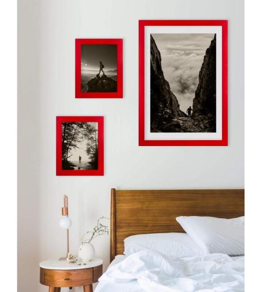 Fotolijst Monaco, 40 x 60 cm, fotolijst, rood, posterlijst
