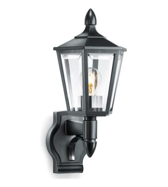 buitenlamp L 15 zwart, klassieke buitenwandlamp, lantaarn, max. 60 W, E27, buitenlamp zonder bewegingsmelder