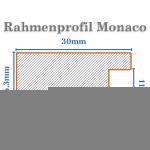 Monaco Fotolijst, 20 x 70 cm, goud antiek, fotolijst, metaallook, geborsteld aluminium, posterlijst, verwisselbare lijst