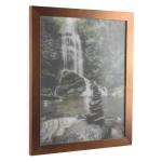Monaco Fotolijst, 20 x 50 cm, koper, fotolijst, metaallook, aluminium geborstelde lijst, posterlijst, verwisselbare lijst
