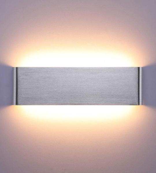 16W LED wandlamp binnen moderne zilveren wandlamp up and down licht IP44 wandverlichting gangverlichting voor slaapkamer gang woonkamer trap, enz. Warm wit