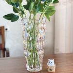 Glazen bloemenvaas, moderne minimalistische vaas, Scandinavisch glas, bloemen, handgemaakte bloemenarrangement, decoratie, hydrocultuur, ornament voor thuis, eettafel, cadeau voor 