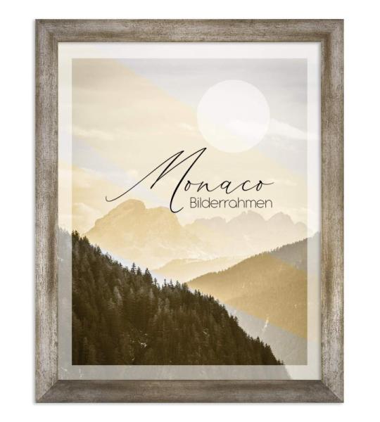 Monaco Fotolijst, 46 x 61 cm, vintage, metaal, fotolijst, metaallook, geborsteld aluminium, posterlijst, verwisselbare lijst