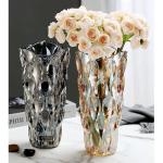 Glazen bloemenvaas, moderne minimalistische vaas, Scandinavisch glas, bloemen, handgemaakte bloemarrangement, decoratie, hydrocultuur, ornament voor thuis, eettafel, cadeau voor br