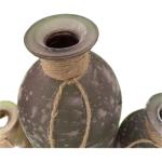 Decoratieve in 3-delige set van glas met hart bloemenvaas - gesatineerd glas