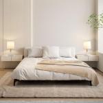 Bedlampje set van 2 tafellamp woonkamer - houten tafellamp E27 fitting bedlamp slaapkamer wit landhuisstijl bedlampje nachtkastje modern voor eetkamer landhuis restaurant