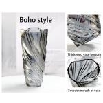 Glazen bloemenvaas, moderne minimalistische vaas, Scandinavisch glas, bloemen, handgemaakte bloemarrangement, decoratie, hydrocultuur, ornament voor thuis, eettafel, cadeau voor br