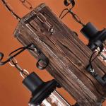 Retro hanglamp loft bar industriële hanglamp creatieve persoonlijkheid woonkamer hout in hoogte verstelbaar E27 industriële hanglamp voor eetkamer woonkamer keuken café
